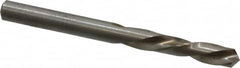 Chicago-Latrobe - #3 118° Spiral Flute High Speed Steel Screw Machine Drill Bit - Bright Finish, Left Hand Cut, 1-1/4" Flute Length, 2-3/8" OAL, Standard Point, Straight Shank - Benchmark Tooling