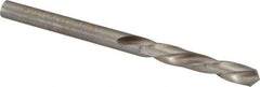 Chicago-Latrobe - #26 118° Spiral Flute High Speed Steel Screw Machine Drill Bit - Bright Finish, Left Hand Cut, 1" Flute Length, 2-1/16" OAL, Standard Point, Straight Shank - Benchmark Tooling
