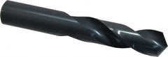 Chicago-Latrobe - 13/16" 118° Spiral Flute High Speed Steel Screw Machine Drill Bit - Oxide Finish, Right Hand Cut, 3-3/8" Flute Length, 5-1/4" OAL, Standard Point, Straight Shank - Benchmark Tooling