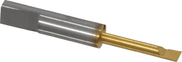 Kennametal - 0.094" Min Bore Diam, 1/2" Max Bore Depth, 3.95mm Shank Diam, Boring Bar - Right Hand Cut, Solid Carbide, TiN Finish - Exact Industrial Supply