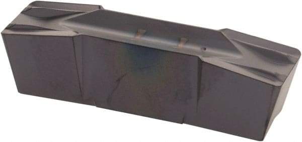 Iscar - 800080GIF Grade IC908, 8mm Cutting Width Carbide Grooving Insert - 4.8mm Max Depth of Cut, Neutral, 0.8mm Corner Radius, TiAlN Finish - Benchmark Tooling