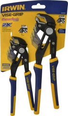 Irwin - 2 Piece GrooveLock Plier Set - Comes in Display Card - Benchmark Tooling