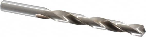 Chicago-Latrobe - 7/16" 118° High Speed Steel Jobber Drill - Bright Finish, Right Hand Cut, Spiral Flute, Straight Shank, 5-1/2" OAL, Standard Point - Benchmark Tooling