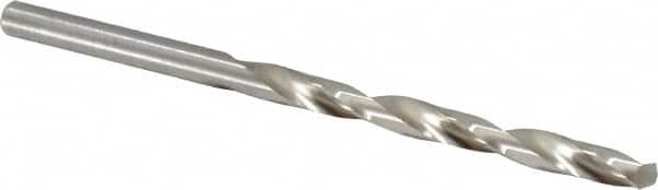 Chicago-Latrobe - #10 118° High Speed Steel Jobber Drill - Bright Finish, Right Hand Cut, Spiral Flute, Straight Shank, 3-5/8" OAL, Standard Point - Benchmark Tooling
