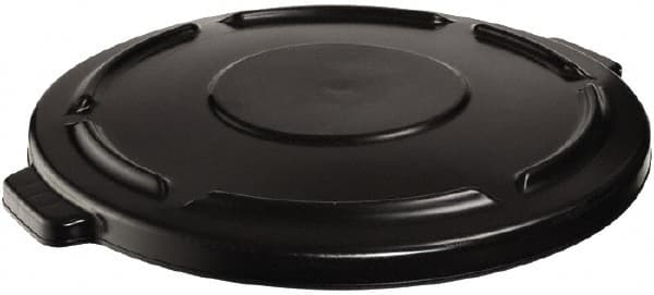 Rubbermaid - Round Lid for Use with 20 Gal Round Trash Cans - Black, Plastic, For 2620 Brute Trash Cans - Benchmark Tooling