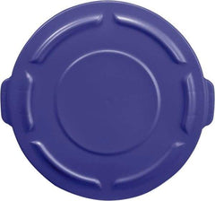 Rubbermaid - Round Lid for Use with 55 Gal Round Trash Cans - Blue, For Brute Trash Cans - Benchmark Tooling