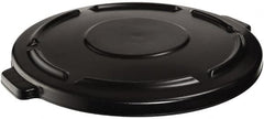 Rubbermaid - Round Lid for Use with 44 Gal Trash Cans - Black, Plastic, For 2643 Brute Trash Cans - Benchmark Tooling