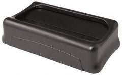 Rubbermaid - Rectangle Lid for Use with 23 Gal Rectangular Trash Cans - Black, Plastic, For Slim Jim Trash Cans - Benchmark Tooling