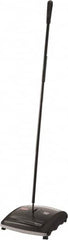 Rubbermaid - 7-1/2" Sweeping Width, Dual Brush Walk Behind Sweeper - Manual Push, Rubber Wheels, Nylon Bristles - Benchmark Tooling