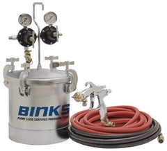 Binks - Paint Sprayer Pressure Tank - SV100 HVLP Gun with 2 Gallon Tank - Benchmark Tooling
