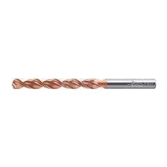 Jobber Length Drill Bit: 0.6496″ Dia, 130 °, High Speed Steel AlCrN Finish, 7.244″ OAL, Right Hand Cut, Straight-Cylindrical Shank, Series A1249XPL