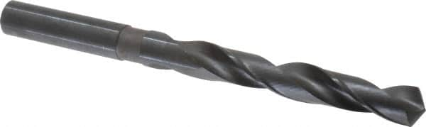 Chicago-Latrobe - 53/64", 118° Point, Spiral Flute, High Speed Steel Taper Length Drill Bit - Oxide Finish, 6-1/8" Flute Length, 10" OAL, Series 120 - Benchmark Tooling