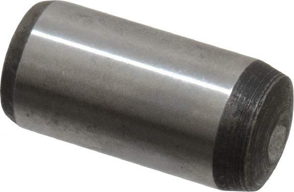 Value Collection - 12mm Diam x 25mm Pin Length Alloy Steel Pull Out Dowel Pin - C 57-63 Hardness, 1 Rounded & 1 Threaded End - Benchmark Tooling