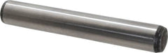 Value Collection - 12mm Diam x 80mm Pin Length Alloy Steel Pull Out Dowel Pin - C 57-63 Hardness, 1 Rounded & 1 Threaded End - Benchmark Tooling