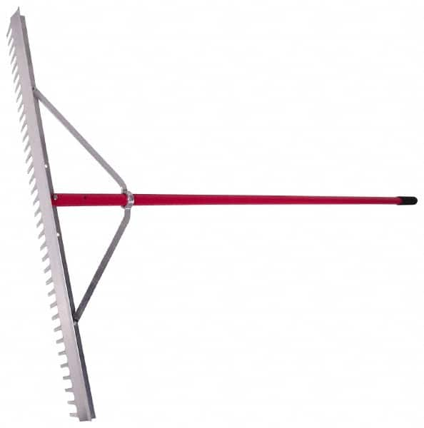 Razor-Back - Landscape Rake with 66" Straight Aluminum Handle - 36" Blade Width, 36 Tines, 4" Tine Length - Benchmark Tooling