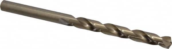 Chicago-Latrobe - 1/2", 135° Point, Spiral Flute, Cobalt Taper Length Drill Bit - Oxide/Gold Finish, 4-3/4" Flute Length, 7-3/4" OAL, Series 520 - Benchmark Tooling