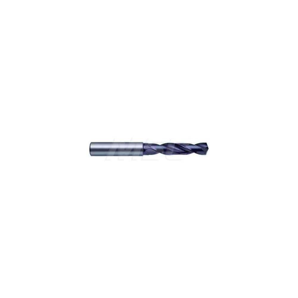 Screw Machine Length Drill Bit: 0.4094″ Dia, 140 °, Solid Carbide Coated, Right Hand Cut, Spiral Flute, Straight-Cylindrical Shank, Series 5514