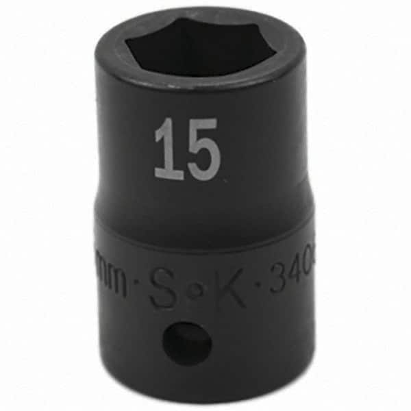 SK - Impact Socket - 1/2"DR 15MM IMPACT SOCKET - Benchmark Tooling