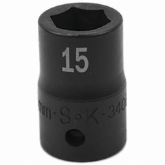 SK - Impact Socket - 1/2"DR 15MM IMPACT SOCKET - Benchmark Tooling