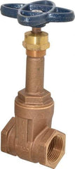 NIBCO - 1" Pipe, Class 125, Threaded Bronze Solid Wedge Rising Stem Gate Valve - 200 WOG, 125 WSP, Screw-In Bonnet - Benchmark Tooling