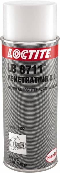 Loctite - 16 oz Aerosol Can Penetrant/Lubricant - Yellow, 100°F Max - Benchmark Tooling