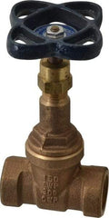 NIBCO - Class 125, Threaded Bronze Solid Wedge Rising Stem Gate Valve - 200 WOG, 125 WSP, Union Bonnet - Benchmark Tooling