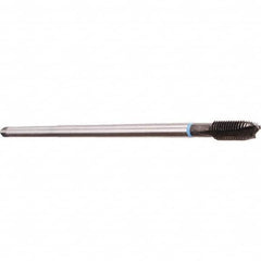 Emuge - M16x2.00 3 Flute Nitride Finish Cobalt Spiral Point Extension Tap - Plug Chamfer, 224mm OAL, 6H Class of Fit, Series Rekord B - Exact Industrial Supply
