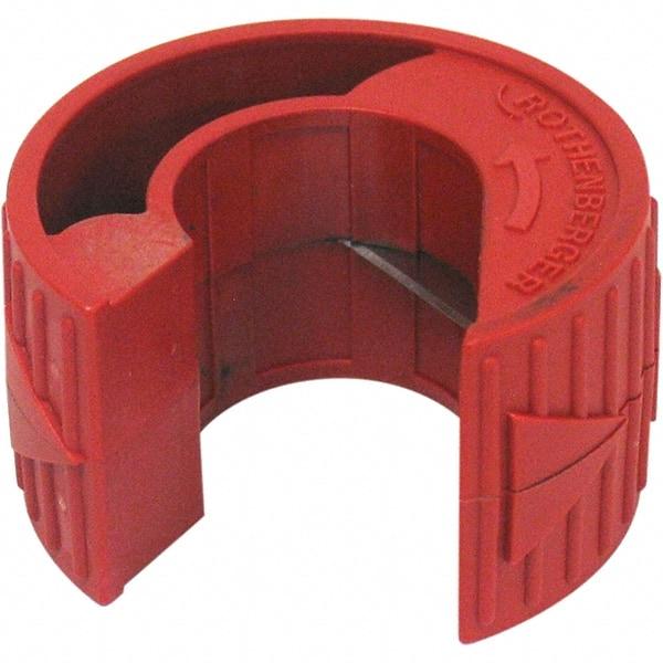 Rothenberger - 3/4" Pipe Capacity, Pipe Cutter - Cuts Plastic, PVC, CPVC, 2" OAL - Benchmark Tooling