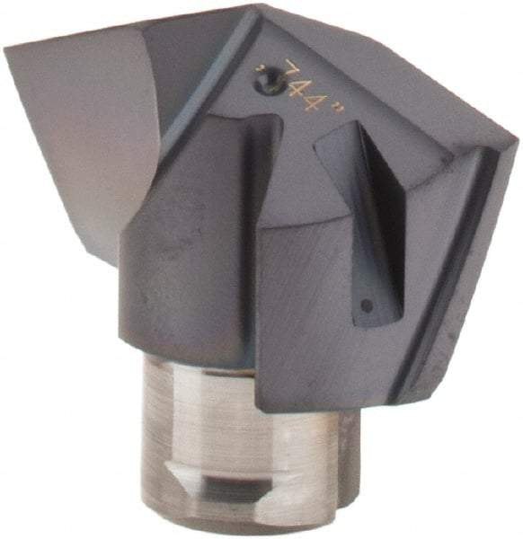 Iscar - Series ICM, 18.9mm Diam Grade IC908 140° Replaceable Drill Tip - Carbide, TiAlN Finish, 18 Seat Size - Benchmark Tooling