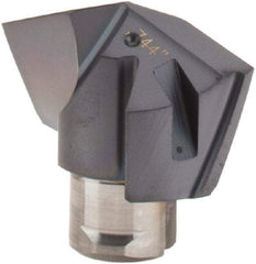 Iscar - Series ICM, 18.9mm Diam Grade IC908 140° Replaceable Drill Tip - Carbide, TiAlN Finish, 18 Seat Size - Benchmark Tooling