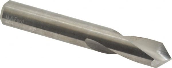 M.A. Ford - 3/8" Body Diam, 90°, 2-1/2" OAL, Solid Carbide Spotting Drill - Benchmark Tooling