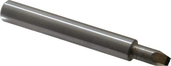 Made in USA - 0.01 Max Concave Radius Single Point Diamond Dresser - 2" Long x 3/8" Shank Diam - Benchmark Tooling