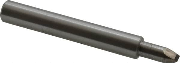 Made in USA - 0.02 Max Concave Radius Single Point Diamond Dresser - 2" Long x 3/8" Shank Diam - Benchmark Tooling