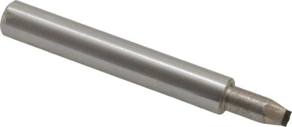 Made in USA - 0.032" Max Concave Radius Single Point Diamond Dresser - 2" Long x 3/8" Shank Diam - Benchmark Tooling