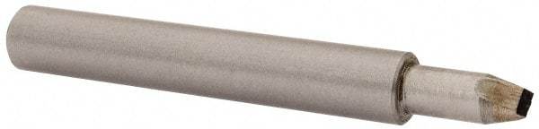 Made in USA - 1/8" Max Concave Radius Single Point Diamond Dresser - 2" Long x 3/8" Shank Diam - Benchmark Tooling