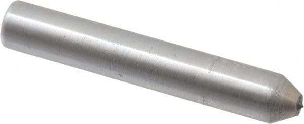 Made in USA - 1-1/2" Long x 1/4" Shank Diam Thread Single Point Diamond Dresser - 60° Included Angle - Benchmark Tooling