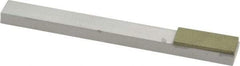 Made in USA - Fine, 1" Length of Cut, Single End Diamond Hone - 100 Grit, 3/8" Wide x 3/8" High x 4" OAL - Benchmark Tooling