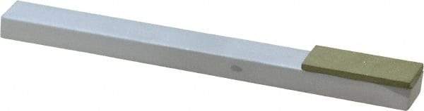 Made in USA - Very Fine, 1" Length of Cut, Single End Diamond Hone - 220 Grit, 3/8" Wide x 3/8" High x 4" OAL - Benchmark Tooling