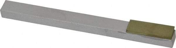 Made in USA - Super Fine, 1" Length of Cut, Single End Diamond Hone - 600 Grit, 3/8" Wide x 3/8" High x 4" OAL - Benchmark Tooling