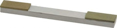 Made in USA - Extra Fine, 1" Length of Cut, Double End Diamond Hone - 180 & 320 Grit, 3/8" Wide x 3/8" High x 4" OAL - Benchmark Tooling