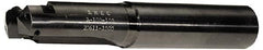 Allied Machine and Engineering - Series F, 3 to 3-7/8" Diam, 2-1/2" Diam Straight Shank, Straight Flute Spade Drill - 5-1/2" Max Depth, 6-3/4" Body Length, 9-1/2" OAL, Short Length, Through Coolant - Benchmark Tooling