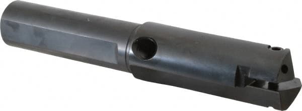 Allied Machine and Engineering - Series C, 1-1/2 to 2-3/8" Diam, 1-1/4" Diam Straight Shank, Straight Flute Spade Drill - 4" Max Depth, 5" Body Length, 8" OAL, Short Length, Through Coolant - Benchmark Tooling