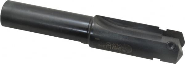 Allied Machine and Engineering - Series C, 1-1/2 to 2-3/8" Diam, 1-1/4" Diam Straight Shank, Straight Flute Spade Drill - 4" Max Depth, 5" Body Length, 8" OAL, Short Length - Benchmark Tooling