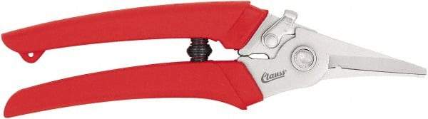 Clauss - 7-1/4" OAL, 1" Capacity, Wire Cutter - 2" Jaw Length x 1/8" Jaw Width, Ergonomic Plastic Handle - Benchmark Tooling