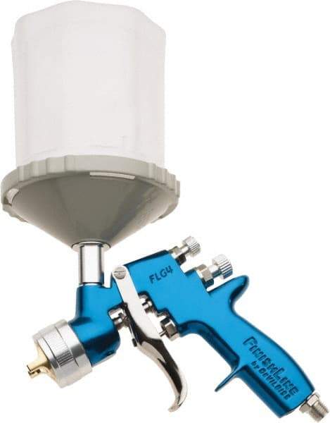 DeVilbiss - Gravity Feed High Volume/Low Pressure Paint Spray Gun - 24 oz Capacity, 100 Max psi, 9.9 to 40 CFM, For Enamels, Epoxies, Lacquers, Polyurethanes, Primers, Sealers, Stains, Thinned Latex, Varnishes - Benchmark Tooling