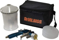 DeVilbiss - Siphon Feed High Volume/Low Pressure Paint Spray Gun - 24 oz Capacity, 100 Max psi, 13 to 23 CFM, For Enamels, Epoxies, Lacquers, Polyurethanes, Primers, Sealers, Stains, Varnishes - Benchmark Tooling