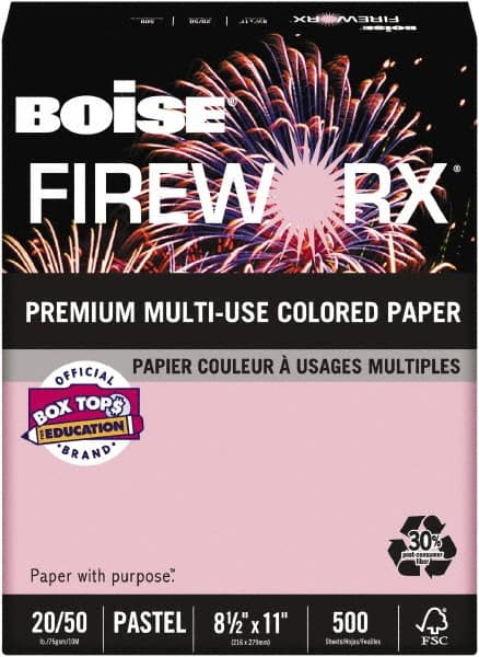 Boise - 8-1/2" x 11" Pink Colored Copy Paper - Use with Laser Printers, Copiers, Plain Paper Fax Machines, Multifunction Machines - Benchmark Tooling