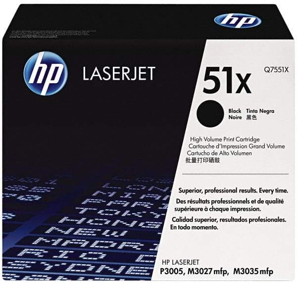 Hewlett-Packard - Black Toner Cartridge - Use with HP LaserJet M3027mfp, M3035mfp, P3005 - Benchmark Tooling