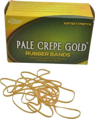 Alliance - 7 Inch Circumference, 1/8 Inch Wide, Pale Crepe Gold Rubber Band Strapping - 300 Pieces - Benchmark Tooling