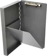 Saunders - 10 Inch Long x 6 Inch Wide x 1 Inch High, Clip Board - Silver - Benchmark Tooling